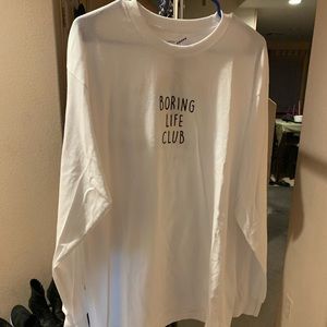 New with tags boring life club shirt